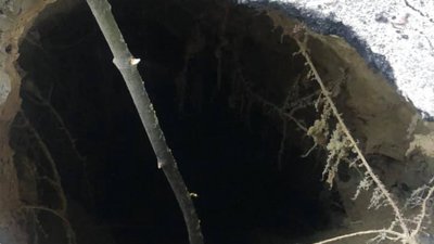 У Львові на вулиці Антоновича утворилось провалля (ФОТО)