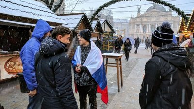 У день відкриття Різдвяного ярмарку у Львові невідомий влаштував провокацію