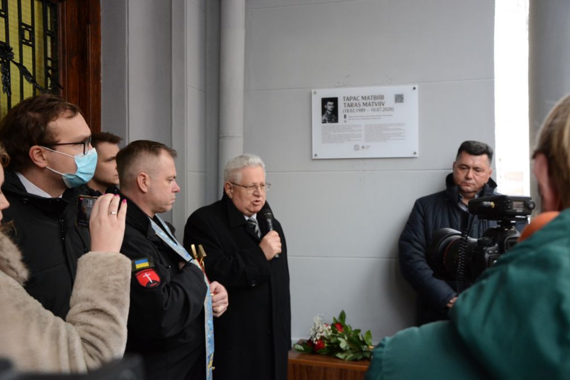 У Львові відкрили таблицю Герою України Тарасу Матвіїву