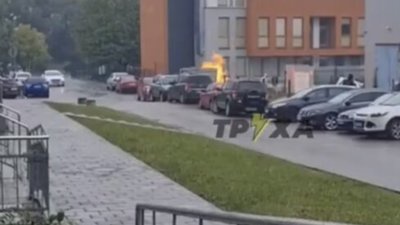 У Львові на вулиці Луганській спалахнув газ (ВІДЕО)
