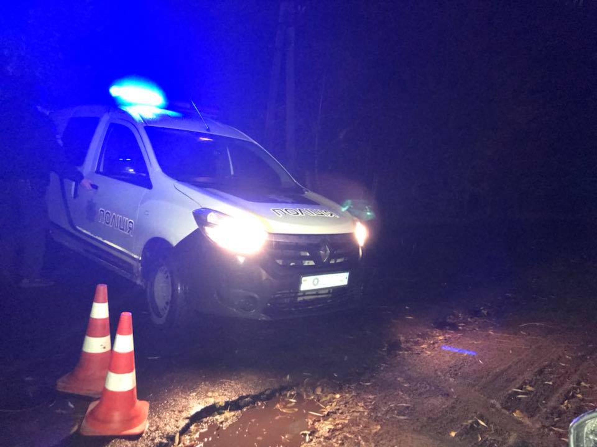 На місці трагедії працювала поліція. фото Глеваха.укр, Facebook