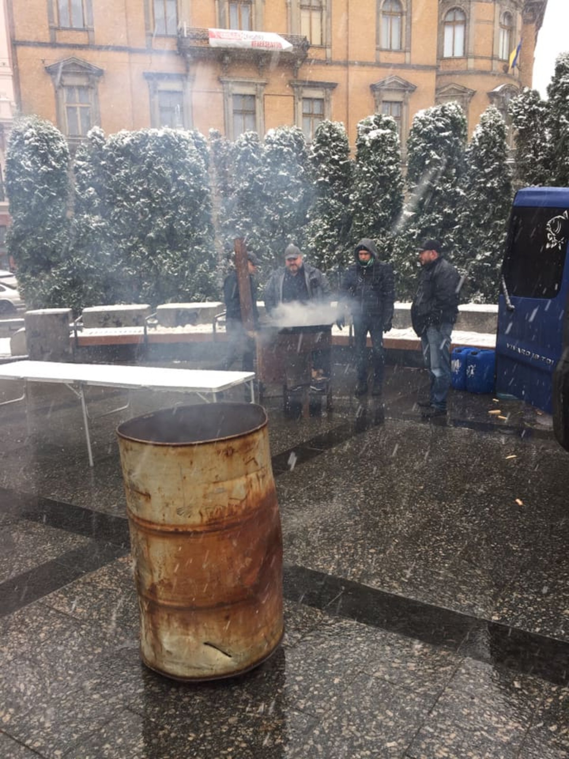У центрі Львова згадують події Майдану. Фото Степан Білас
