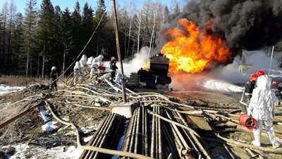 На Дрогобиччині ліквідували пожежу нафтопродуктів