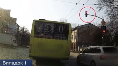 У Львові патрульна поліція покарала водія маршрутки (ВІДЕО)