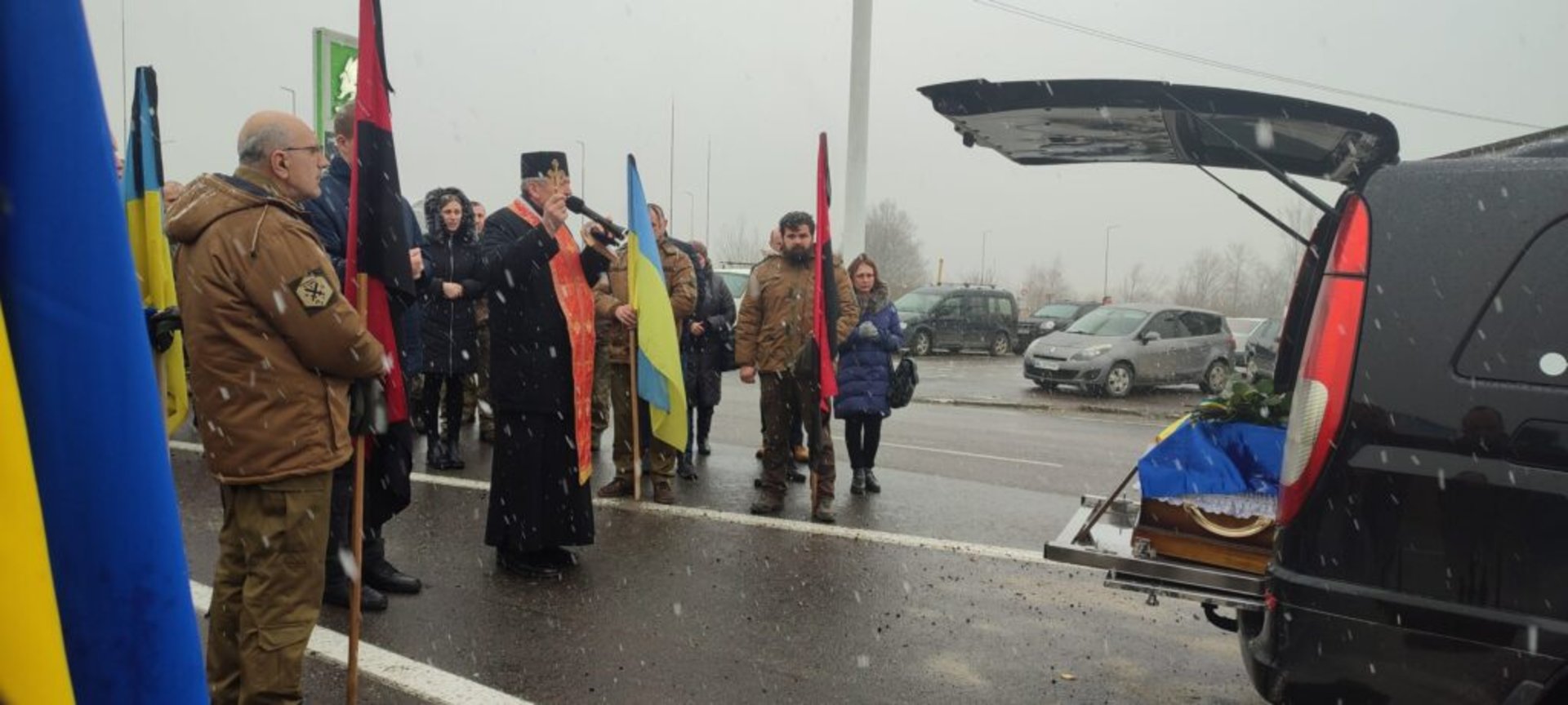 Дрогобицька громада прощається із загиблим захисником України Миколою Макухом