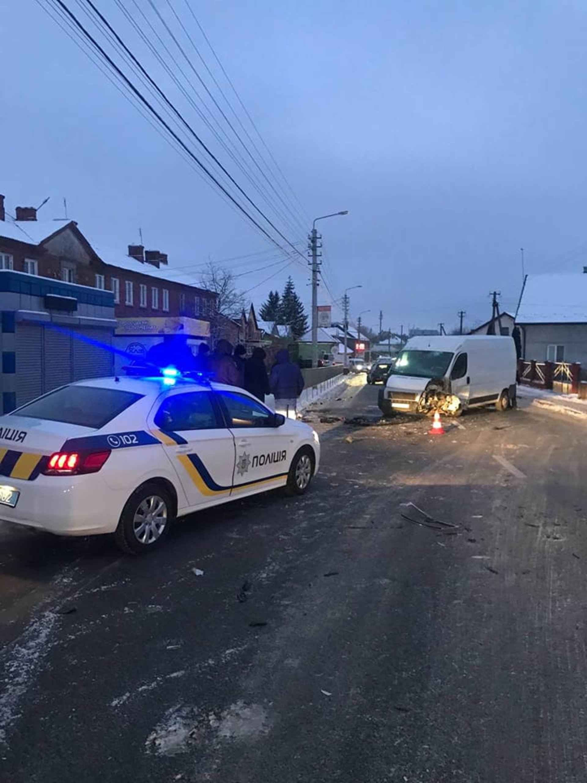 У Городку на Львівщині не розминулись автомобілі