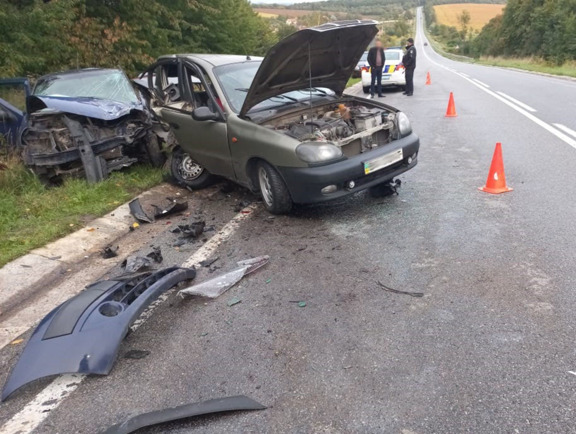 На трасі біля Львова у аварії травмувалось четверо осіб