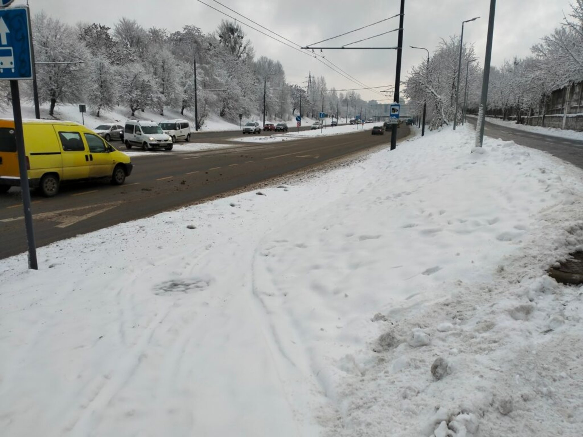У Львові просять розчистити велодоріжки від снігу, фото ГЛМЛ