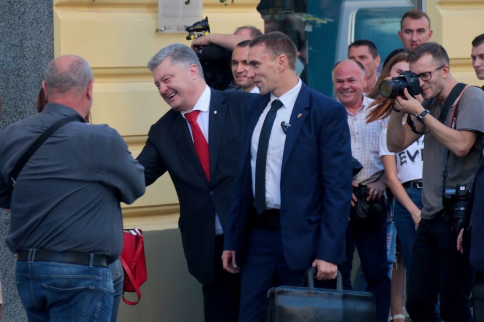 Петро Порошенко на площі Ринок у Львові
