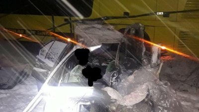На Львівщині  міжнародний автобус розчавив легковик: четверо загиблих, двоє травмованих (ФОТО)