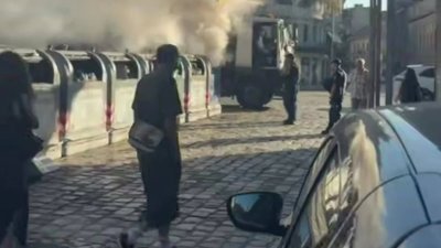 У центрі Львова горить смітник (ФОТО)
