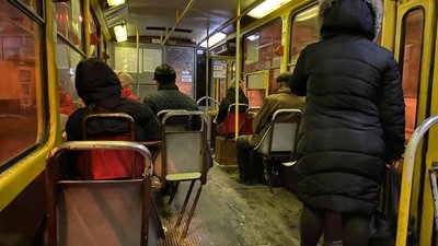У салонах львівських трамваїв мінусова температура (ФОТО)