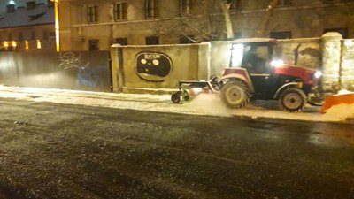 У Львові за ніч списали 501 м3 піскосоляної суміші та 141 тонну солі