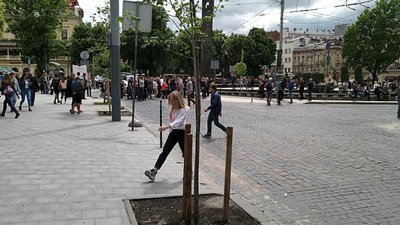 У Львові мітингувальники перекрили рух транспорту