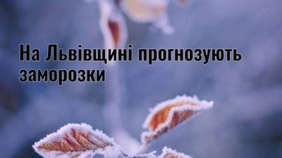 На Львівщині знову очікують заморозки