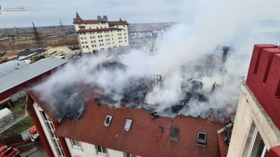 Біля Києва горів готель
