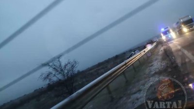На Львівщині водій автомобіля вилетів у кювет (ФОТО)