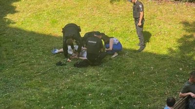 У центрі Львова затримали чоловіка (ФОТО)