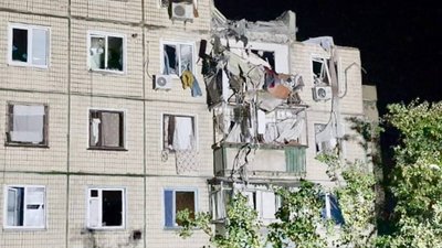 Російські війська уночі масово обстріляли Нікополь