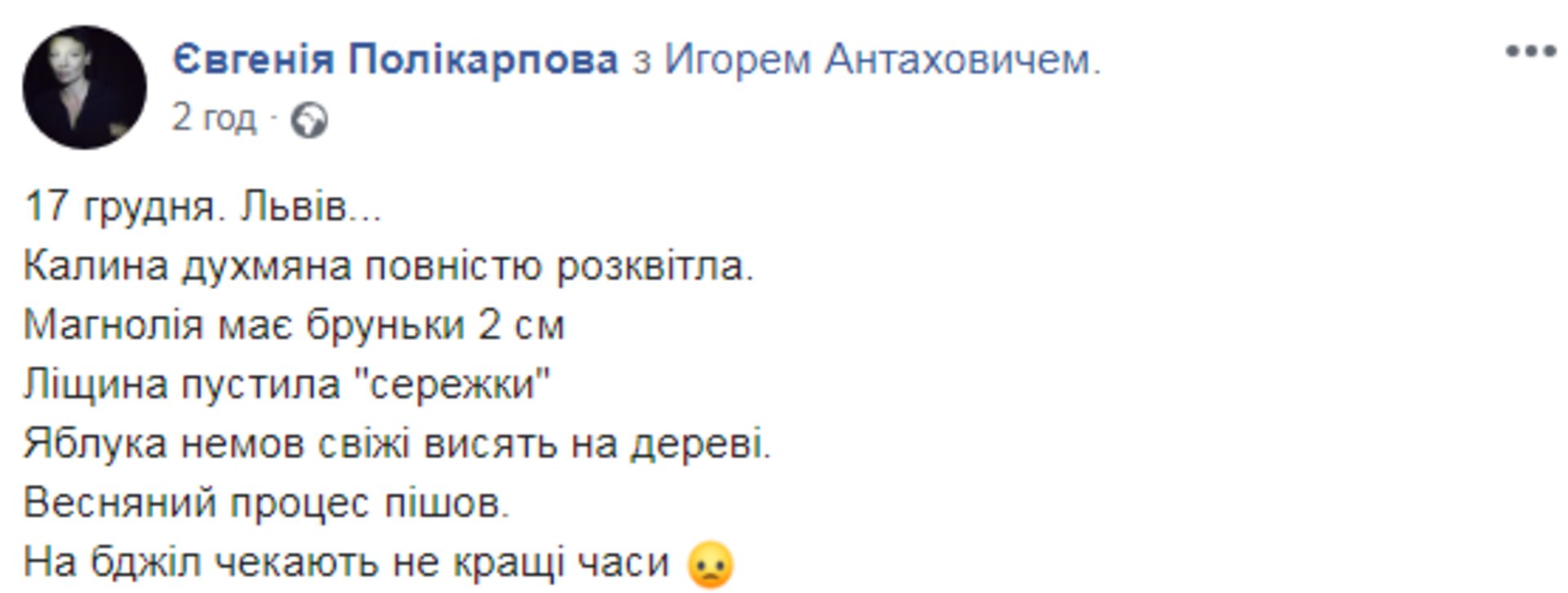Скриншот ФБ