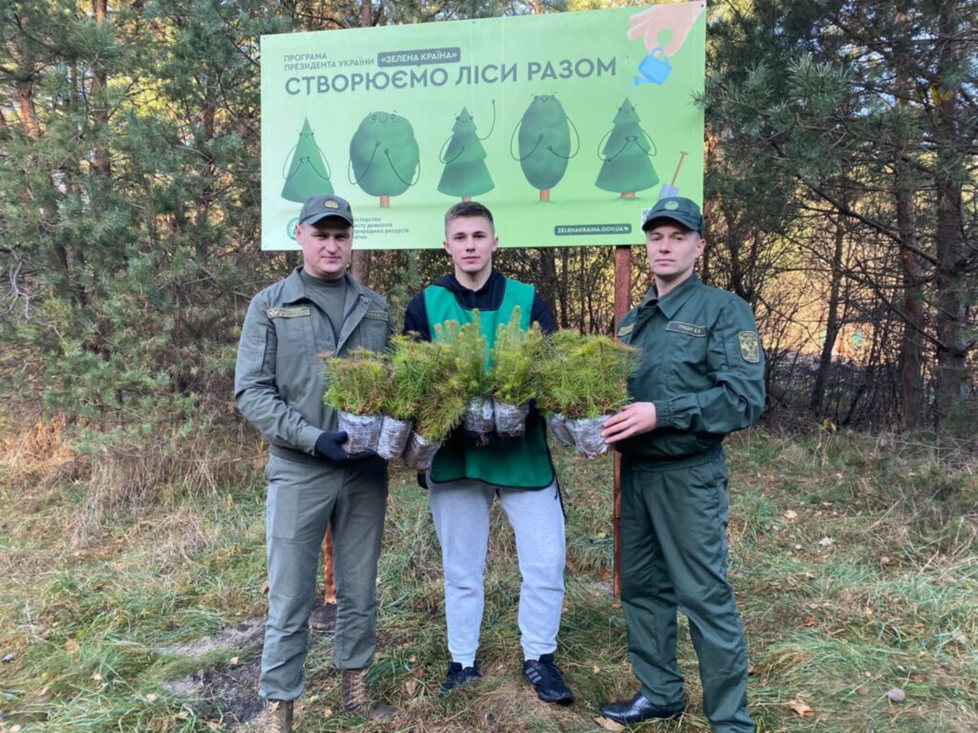 На Жовківщині висадили сосни і дуби
