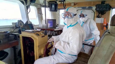 На Одещину з єгипетського порту зайшов корабель - половина екіпажу хвора на COVID-19