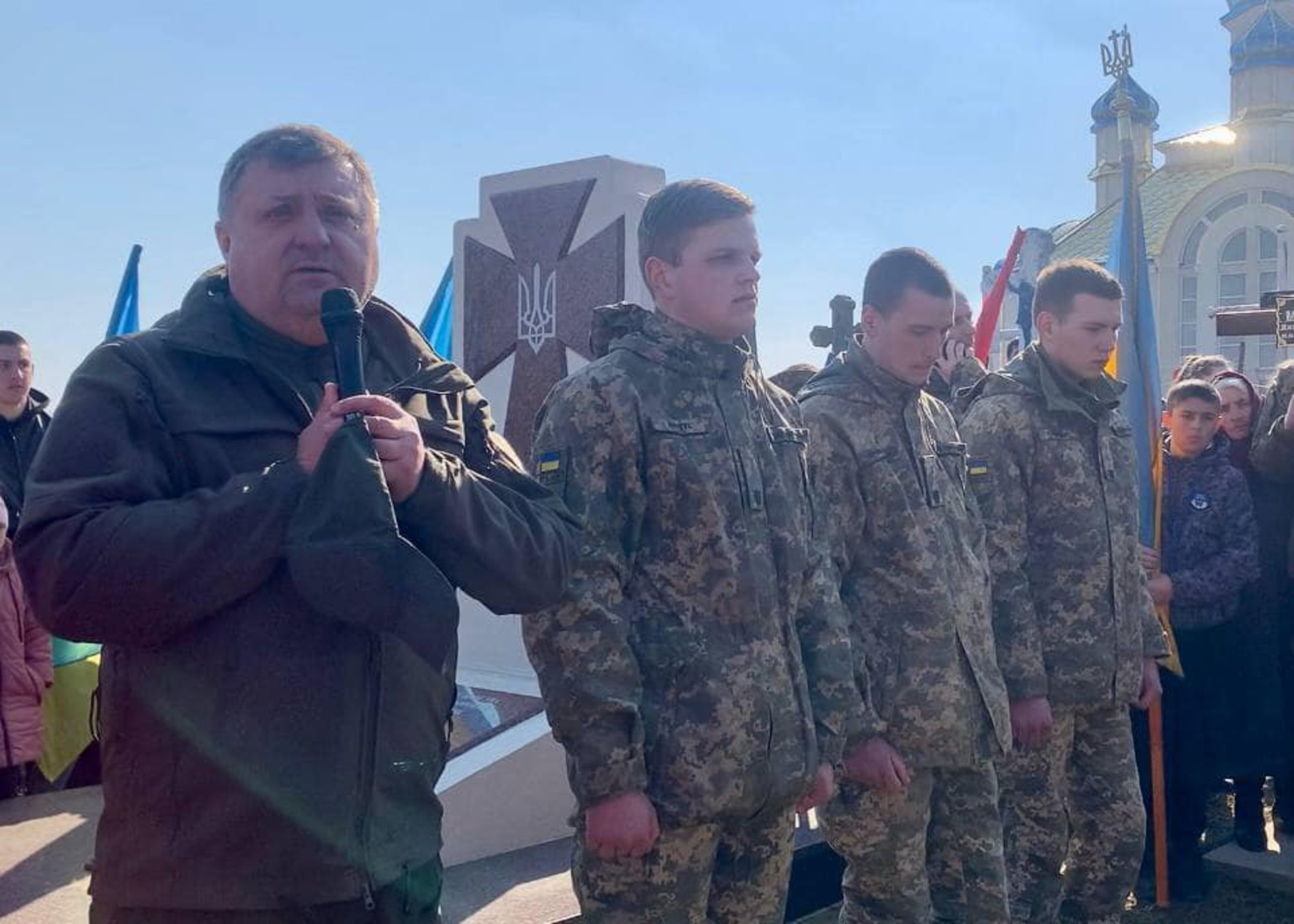 На Львівщині провели в останню путь підполковника, який загинув на Яворівському полігоні, фото Стрийська міська рада