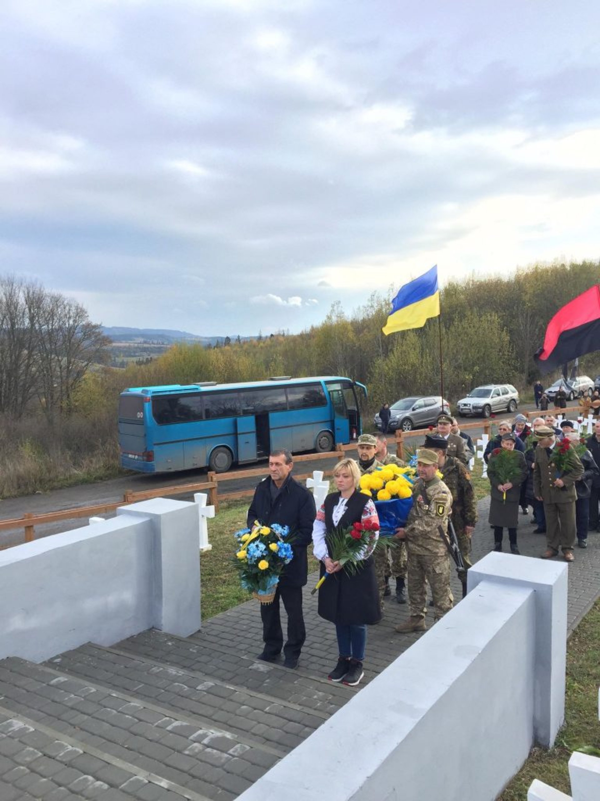 На Верецькому перевалі вшанували пам’ять січовиків Карпатської України. Фото прес-служба ЛОДА.