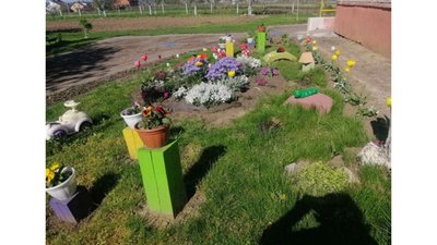 У Гряді висадили дерева та квіти
