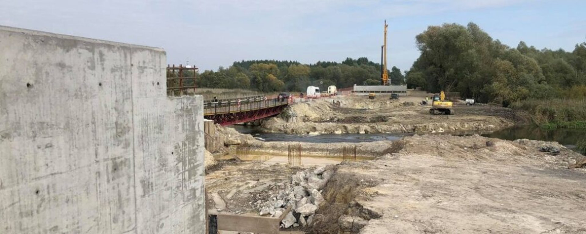 На дорозі "Львів-Луцьк" почали зводити новий міст на місці зруйнованого