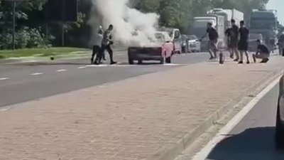 У Львові загорівся автомобіль