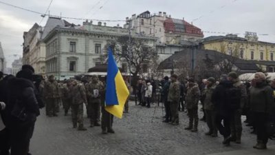 На Пагорбі Слави у Львові поховали Михайла "Лемберга", який загинув під Бахмутом