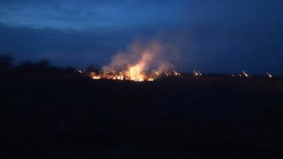Біля Жовкви виникла пожежа, поблизу заправка (ФОТО)
