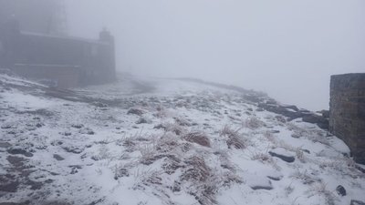 В останній день весни в Карпатах сипле сніг (ФОТО)