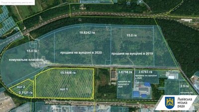 Наступного тижня у Львові відбудуться перші електронні земельні торги на земельні ділянки, що у промзоні «Сигнівка»