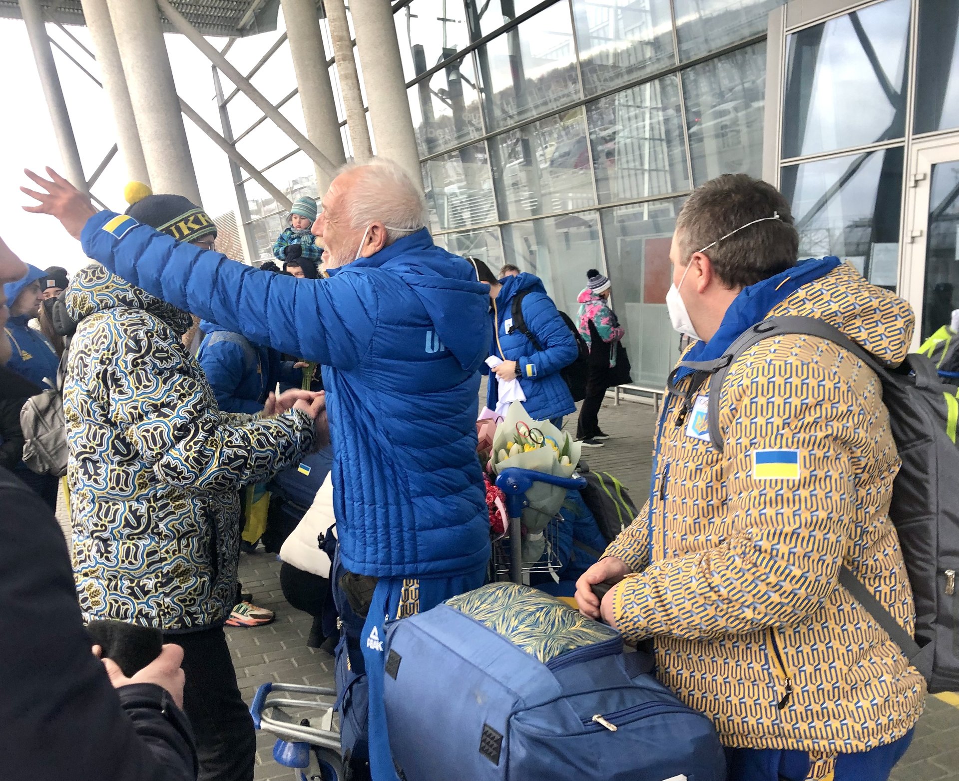 У Львові тепло зустріли національну збірну команду України з санного спорту, фото Оксани Вацеби