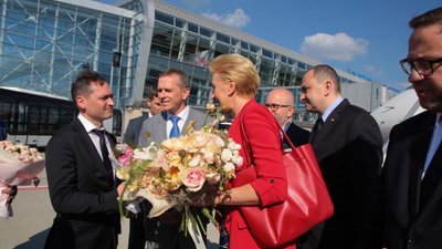 Дружина президента Польщі відвідала Золочів