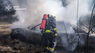На Львівщині згорів автомобіль