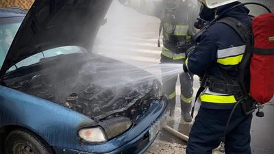 На Львівщині горів автомобіль
