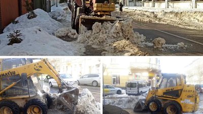 Вона працює: мерія Львова звітує про роботу комунальної техніки та використання піскосуміші (ФОТО)