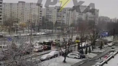 У Львові на одній з вулиць зупинився рух