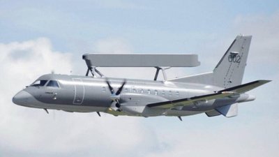 Над Львовом пролетів шведський літак Saab 340 AEW&C