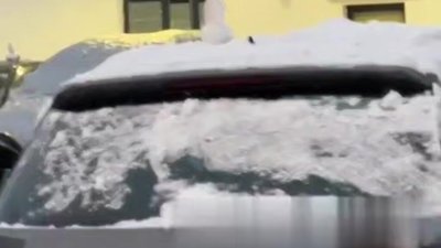 У Львові на машинах зліпили снігові члени
