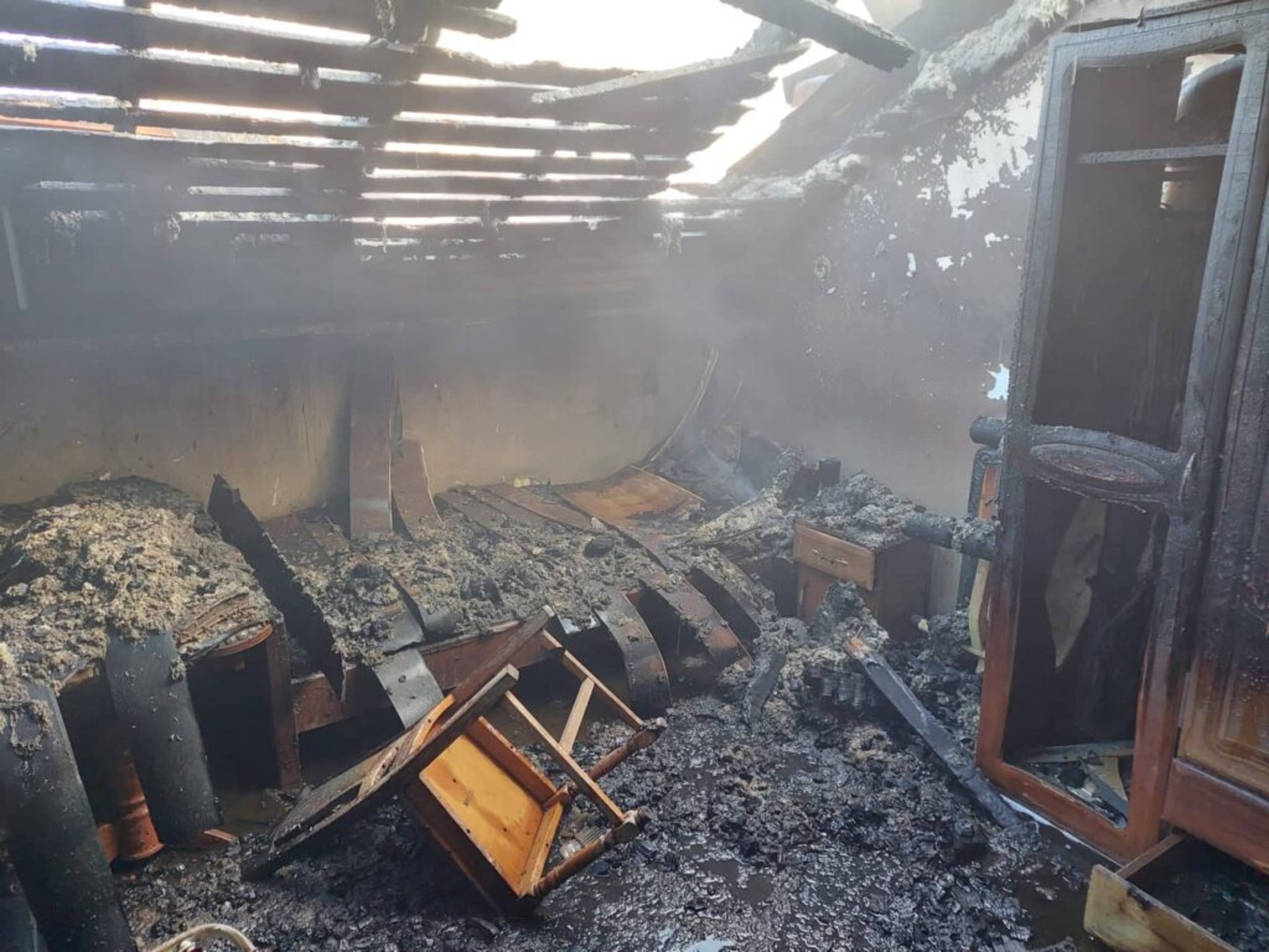 У Рудках на Львівщині горів парафіяльний дім