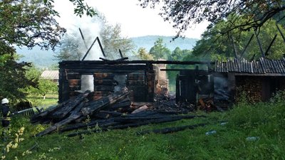 На Львівщині вщент згорів житловий будинок