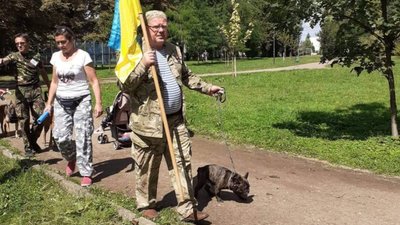 У Львові нагородили собак, які виконували бойові завдання на Донбасі: яскраві фото