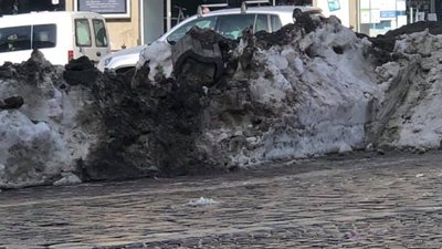 У центрі Львова комунальники заблокували рух транспорту (ВІДЕО)