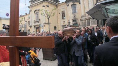 Львів попрощався з видатним львів`янином Маркіяном Іващишиним (ФОТОРЕПОРТАЖ)