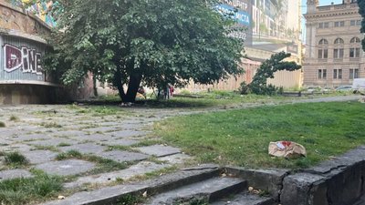 У центрі Львова роми облаштували табір (ФОТО)