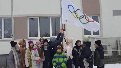 У Давидівській територіальній громаді майорить Олімпійський прапор